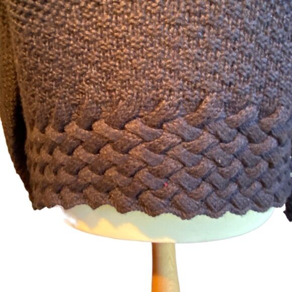 0329 Vintage Dino Valiano 80’s Navy Sweater Knit Buttons and Trim Size 14 - Picture 4 of 10